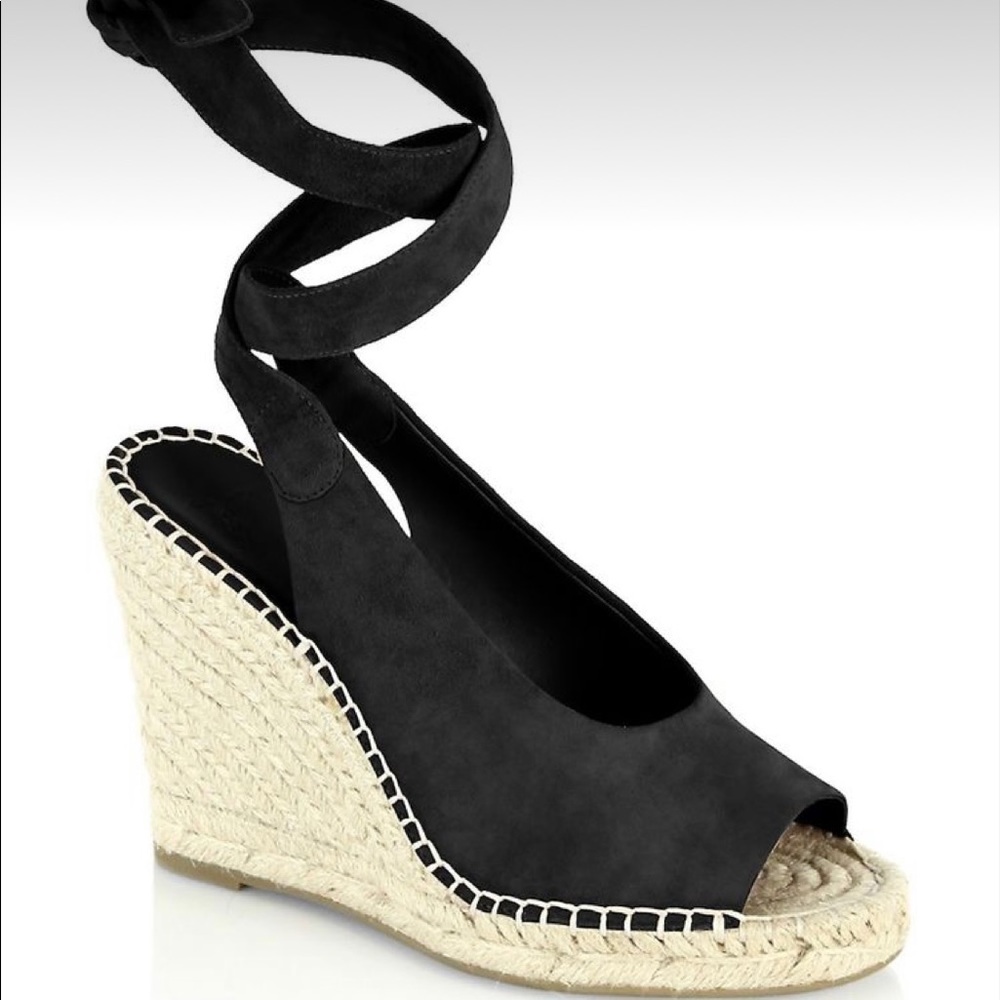 Joie Kael Black Suede Espadrille